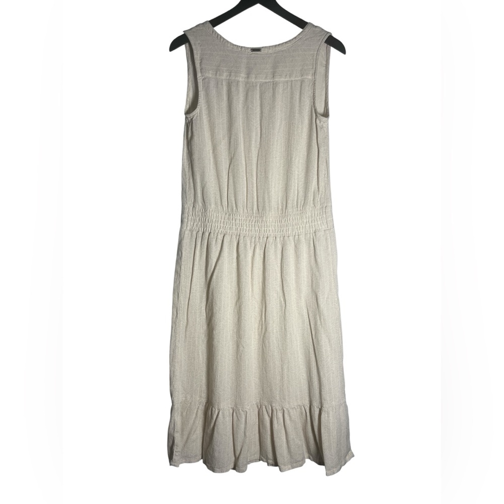 Ladies Prana Flowy Ruffled Sleeveless Maxi Dress Size Small - Picture 4 of 6